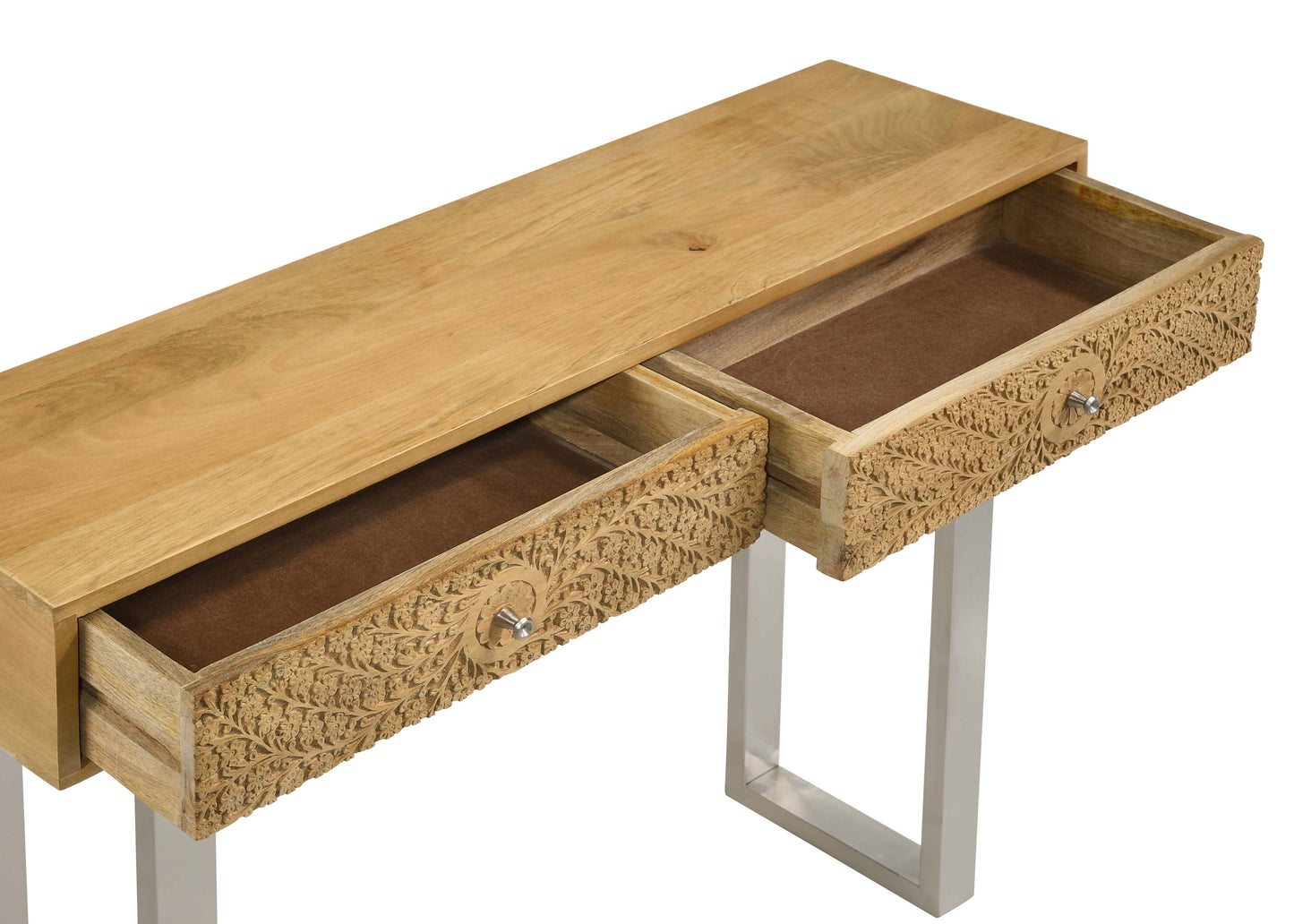 Aravelle Mango Wood Artisan Console Table
