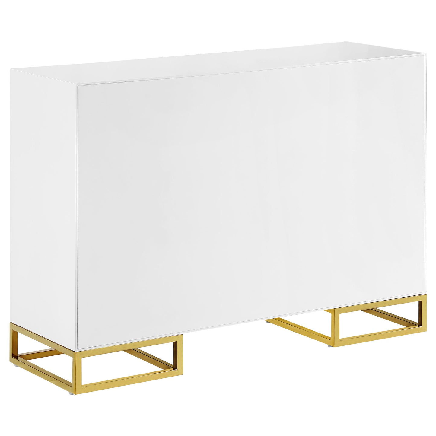 Astoria White & Gold Art Deco Accent Cabinet