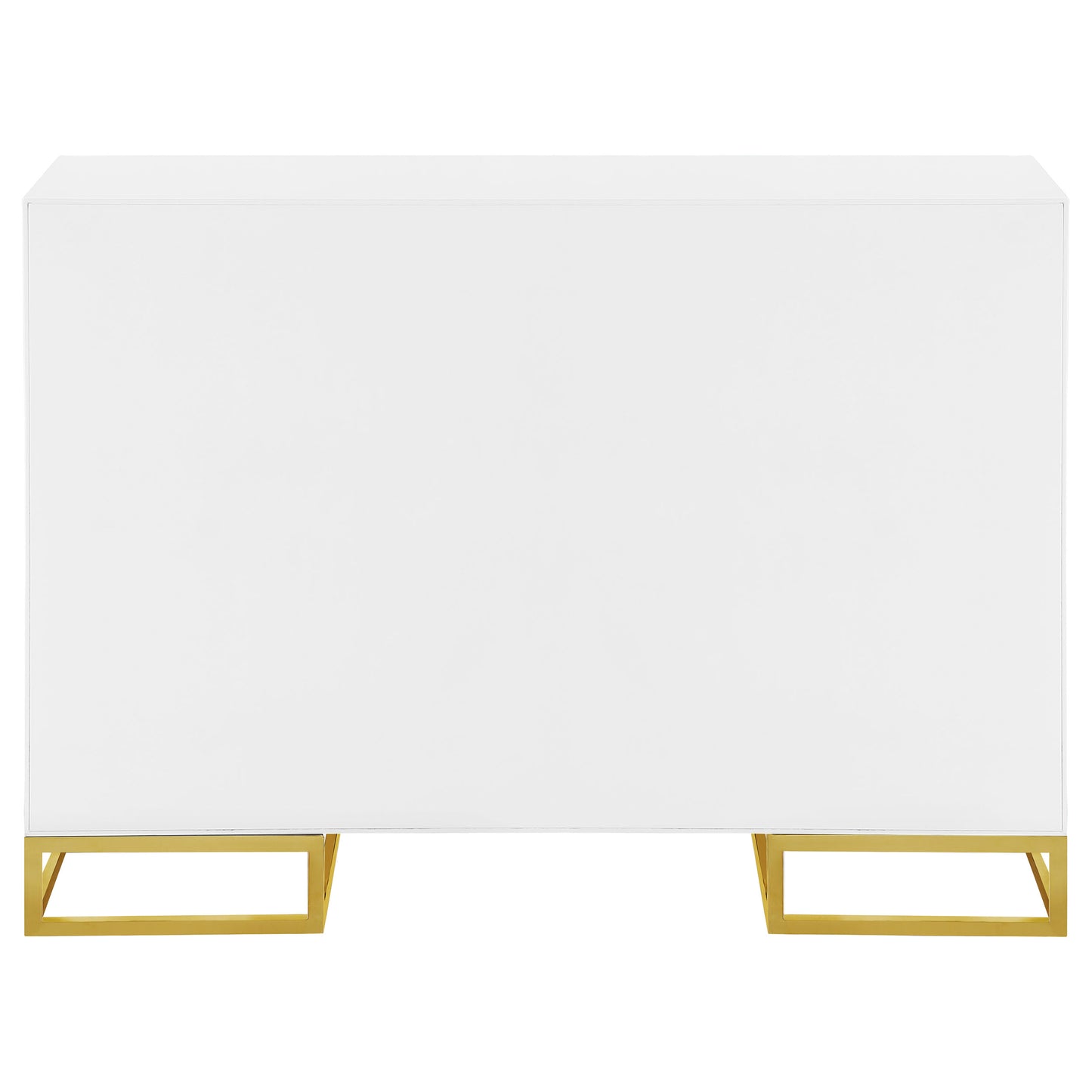 Astoria White & Gold Art Deco Accent Cabinet