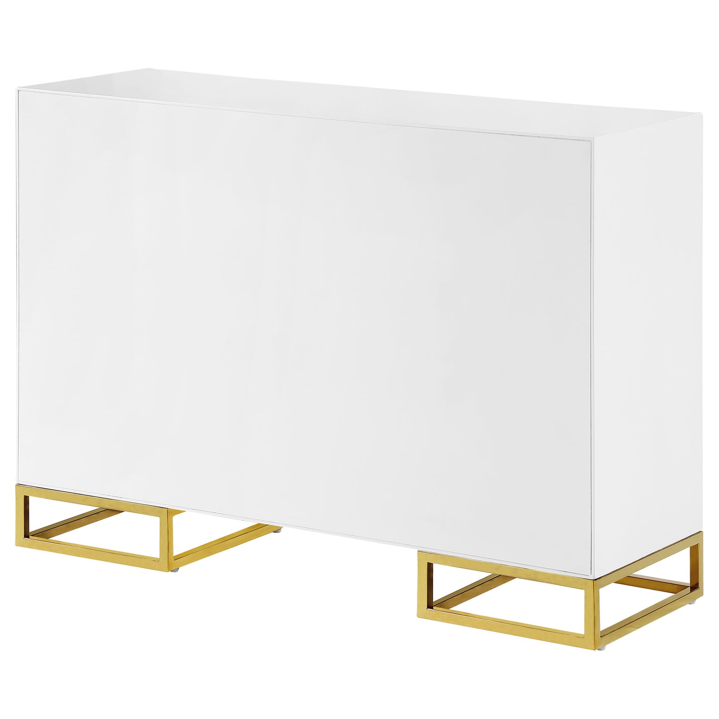 Astoria White & Gold Art Deco Accent Cabinet