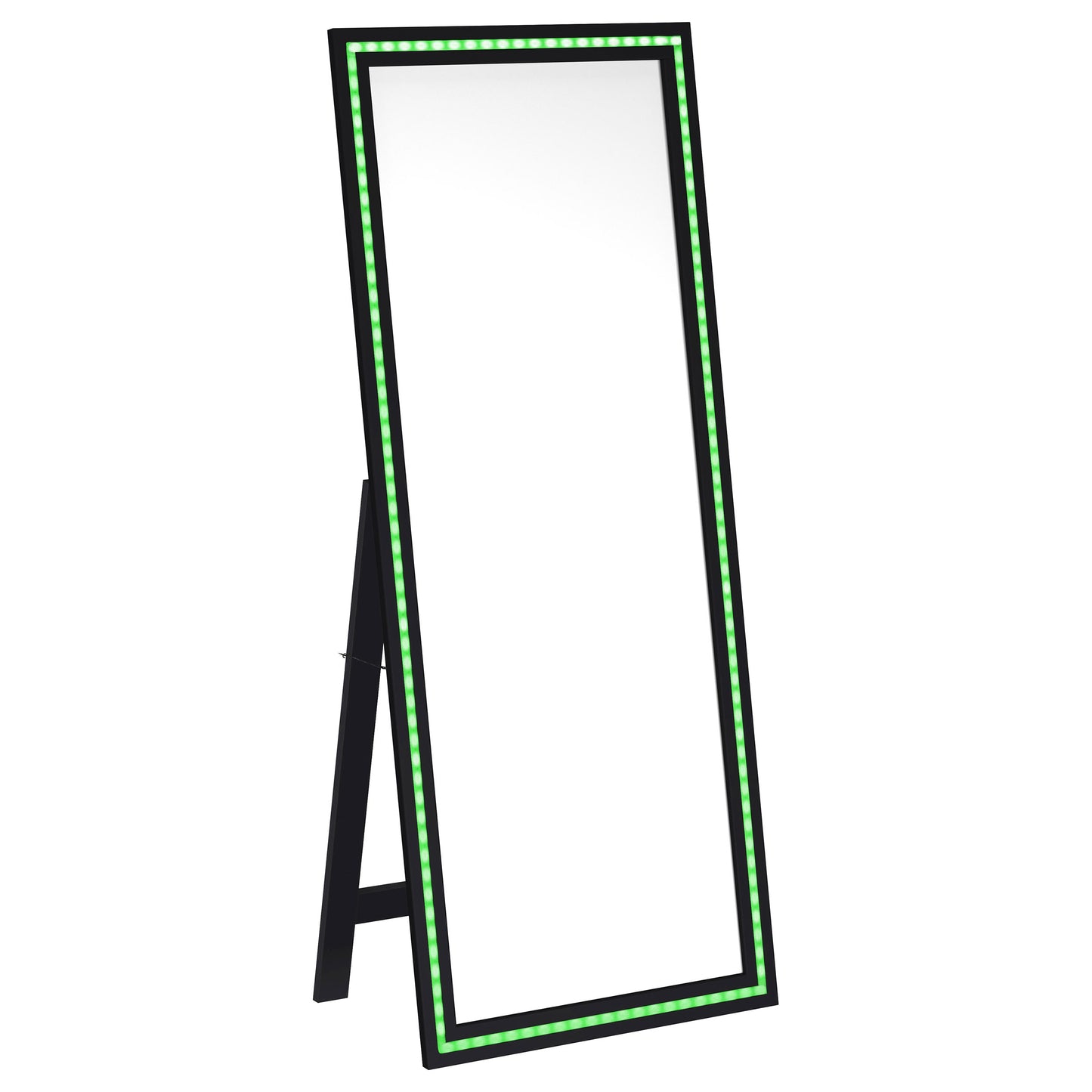 Lunaris 28 x 67-inch LED Standing Mirror Black