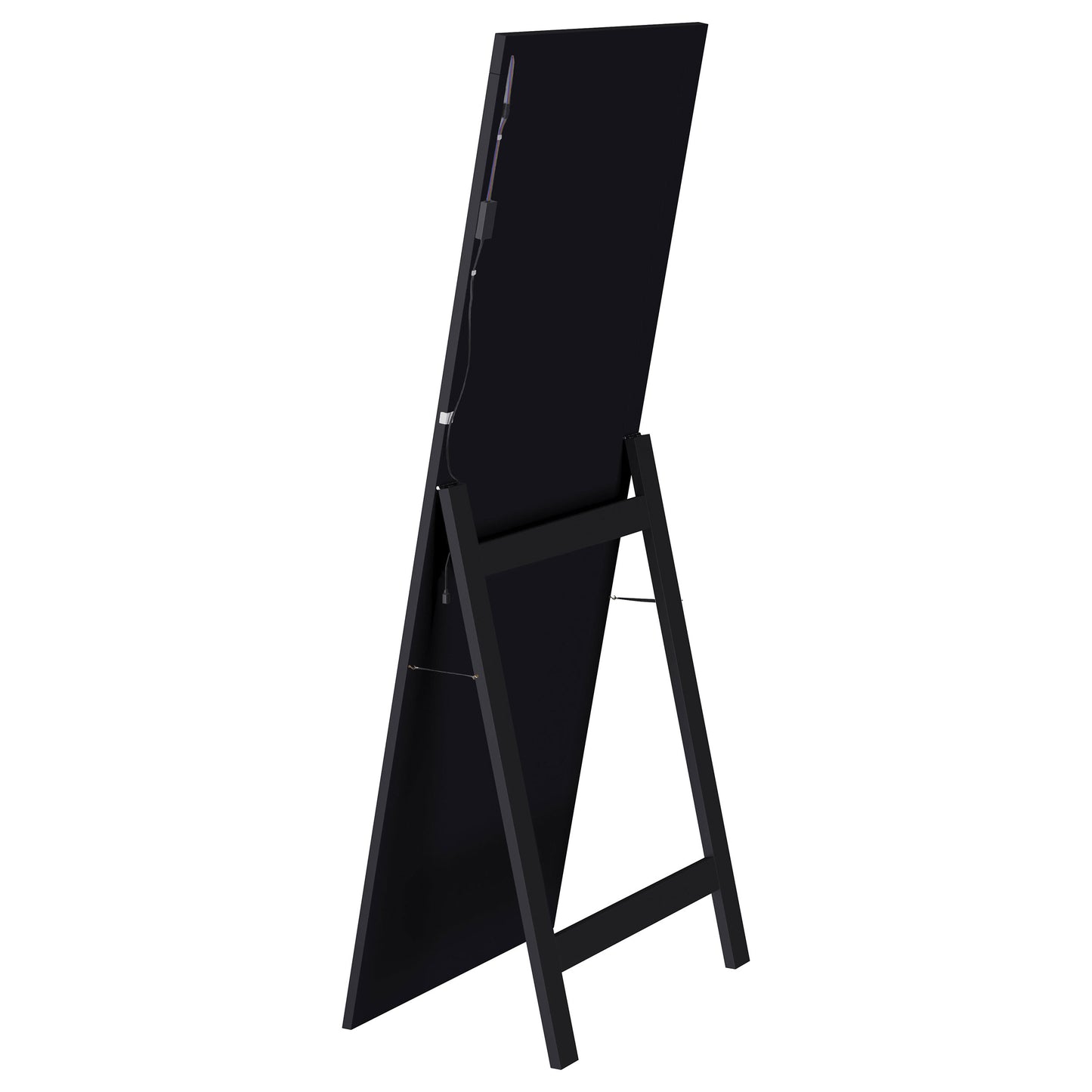 Lunaris 28 x 67-inch LED Standing Mirror Black