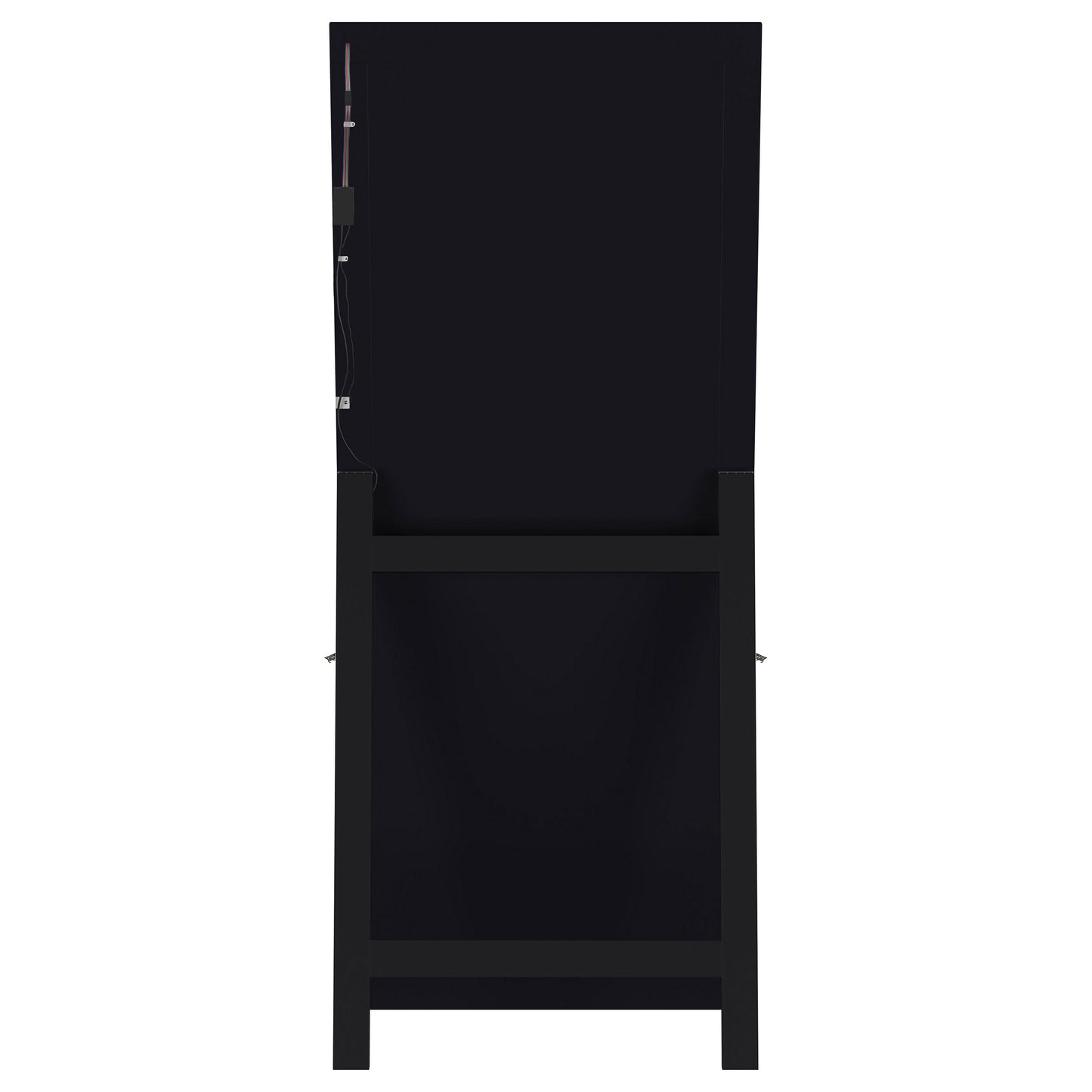Lunaris 28 x 67-inch LED Standing Mirror Black