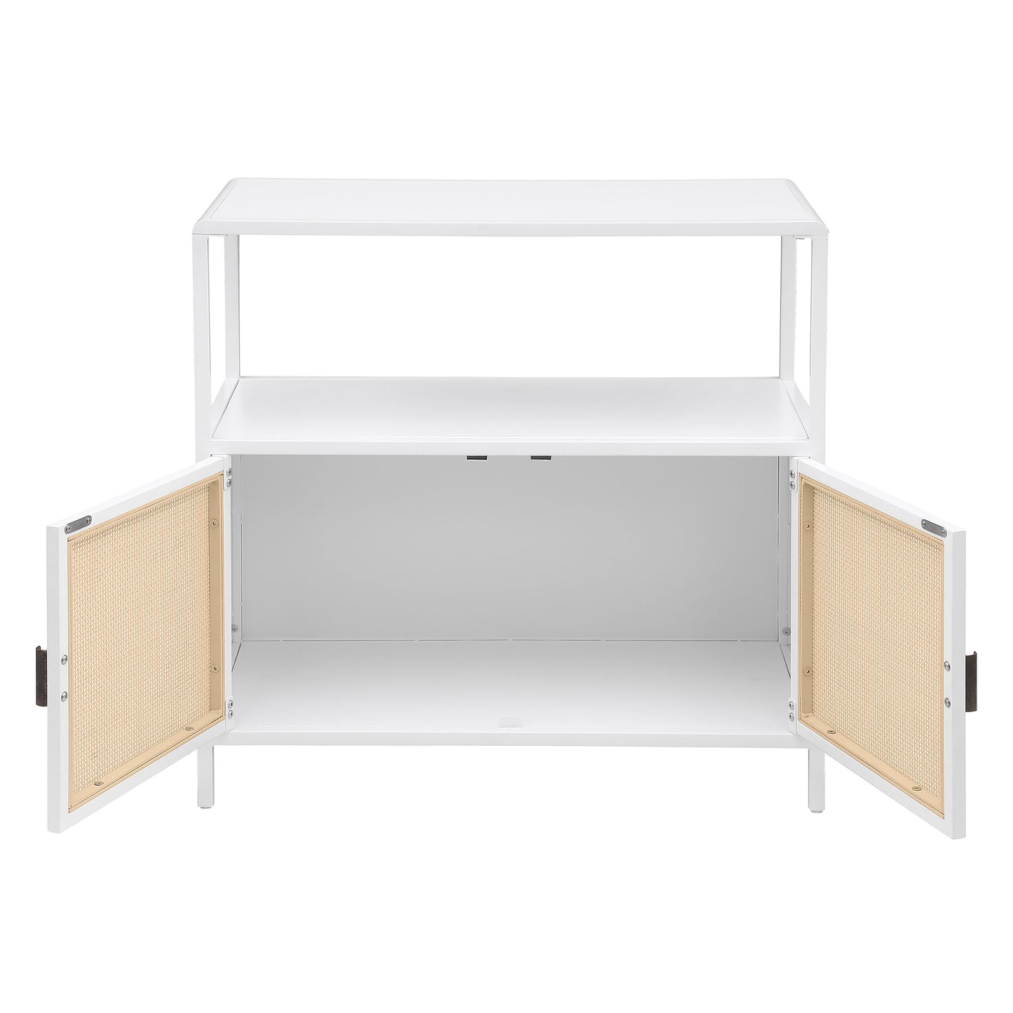 Maristella Coastal Rattan Accent Cabinet