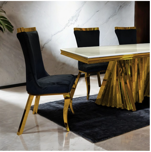 Bellanova Luxe Gold Dining Table