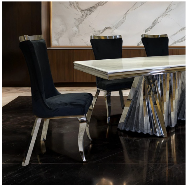 Bellanova Chrome Signature Dining Table