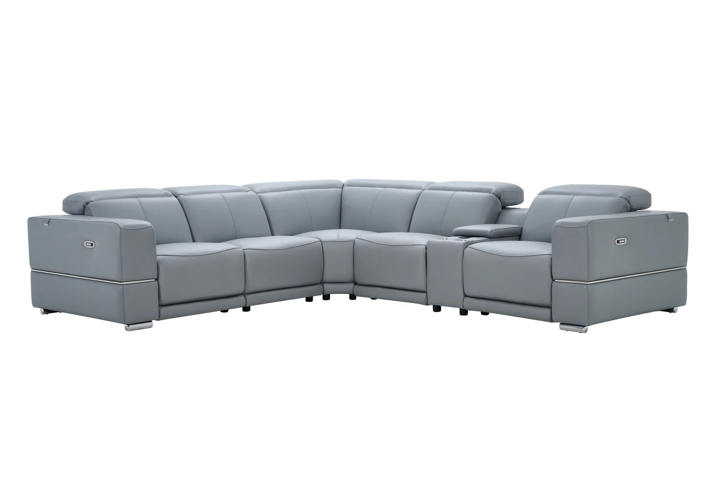 Virello 6-Piece Power Reclining Sectional – Light Blue
