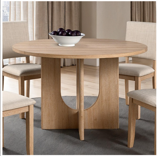 Montelara Natural Round Pedestal Dining Table