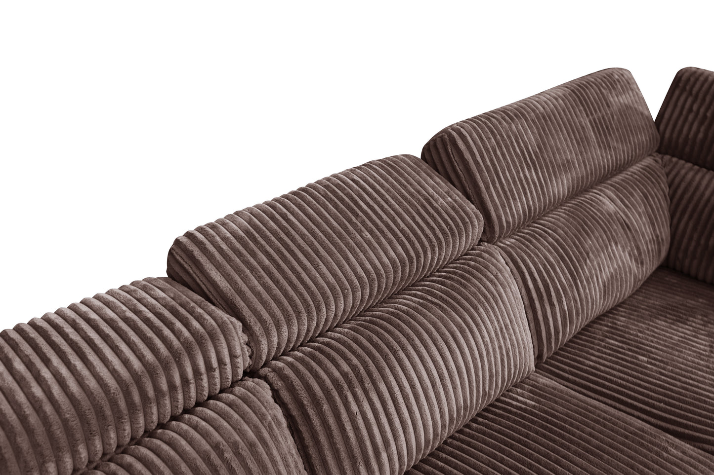 Zayven 6-Piece Modular Power Reclining Sectional – Brown