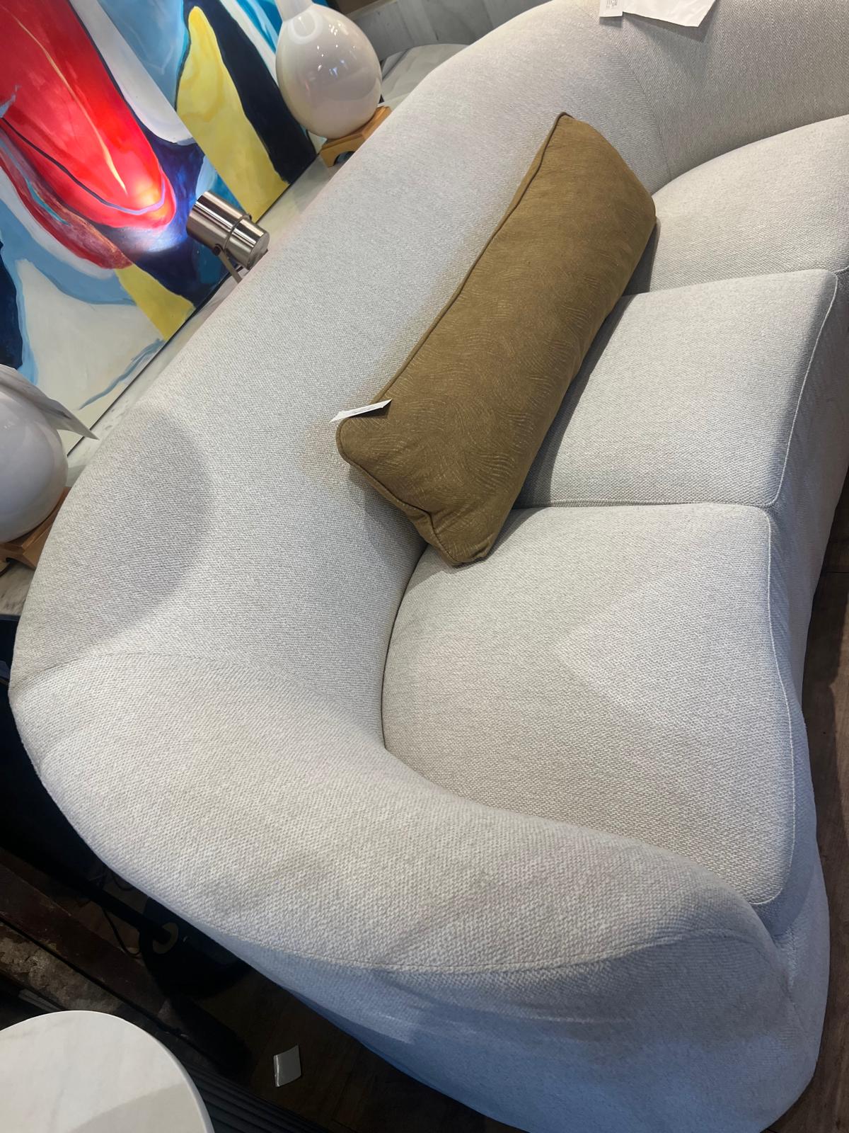 Rainn Sofa in Soft Bouclé Upholstery, Latte Tone